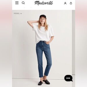 Women’s Madewell The Perfect Vintage Jean Manorford Wash Instacozy Size 26